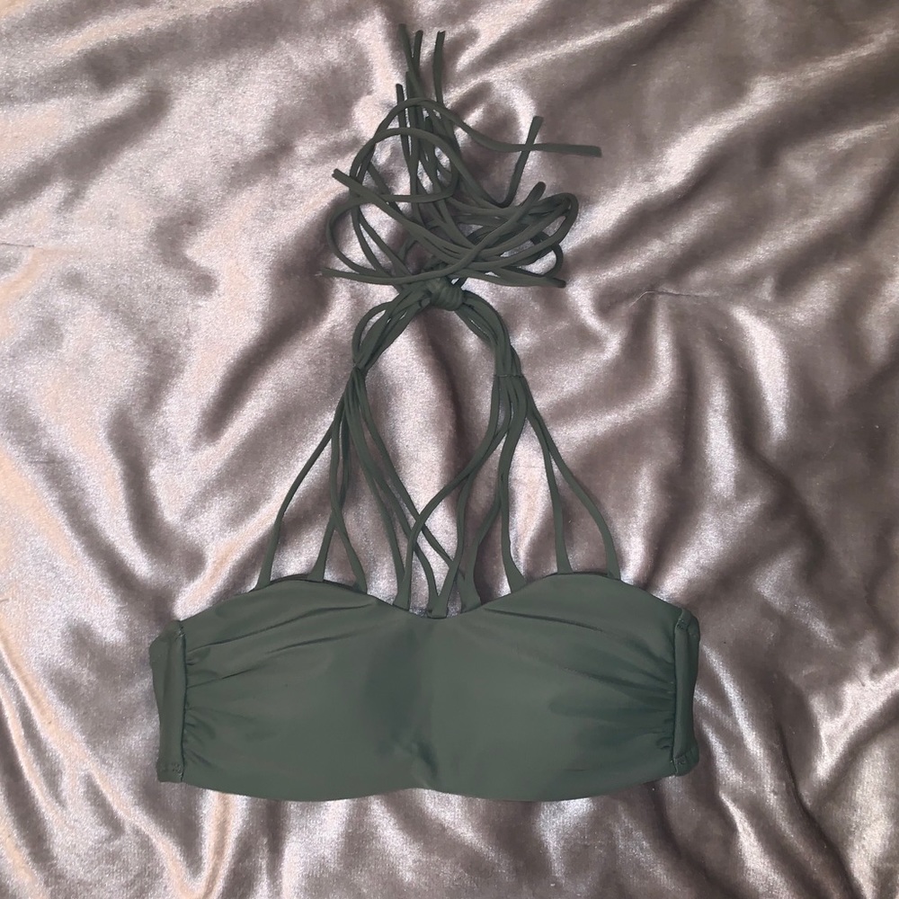 Strappy solid color top